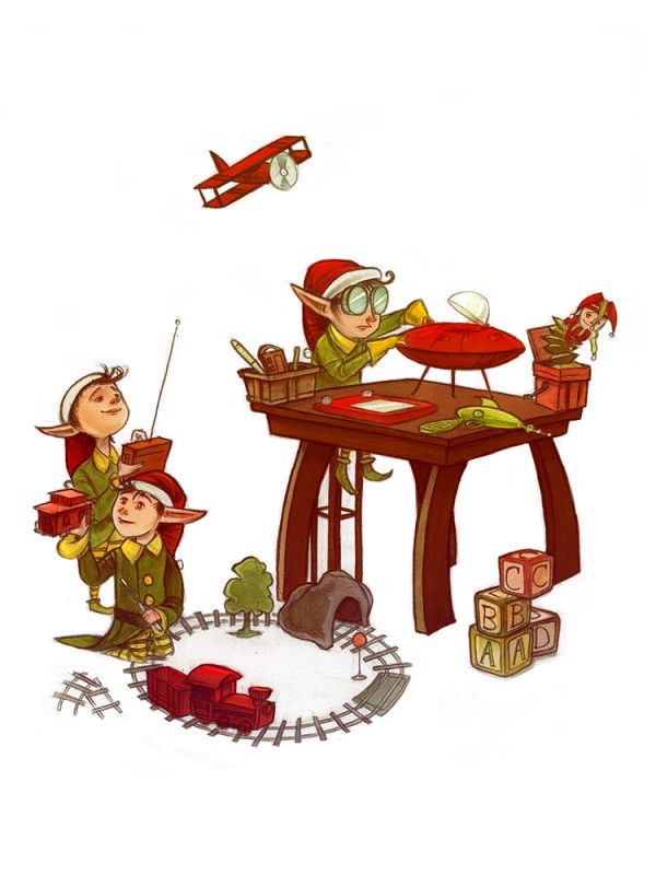 Elves Making Toys