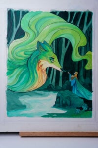Fox Spirit Original Painting - Image 4