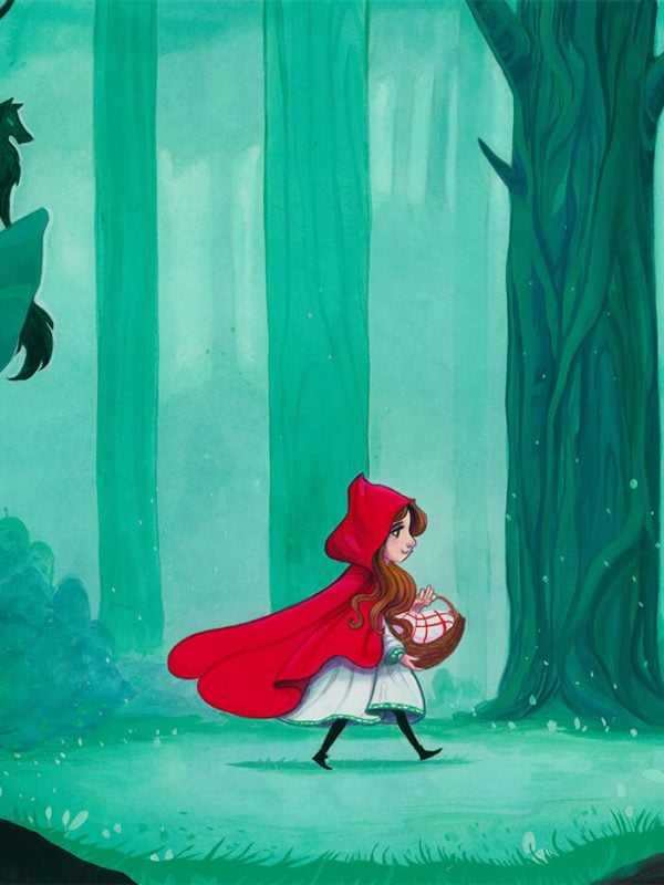 Little Red Riding Hood Original Painting