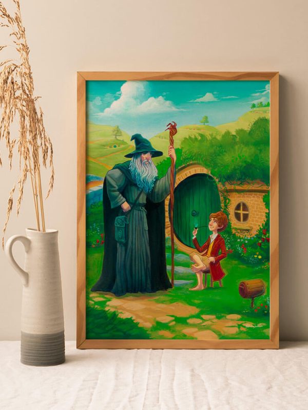 Gandalf Meets Bilbo 11x14