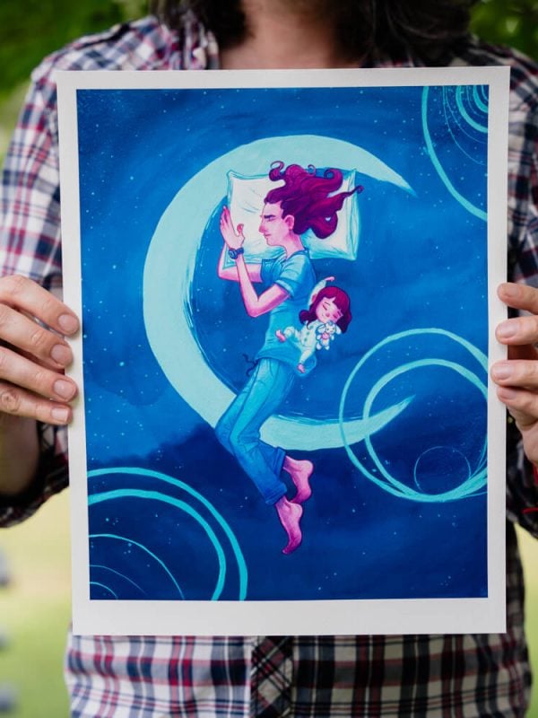 Love You To The Moon - Print