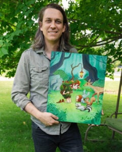 Faun Guardian Fantasy Painting - Image 2