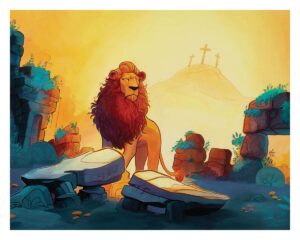 Aslan Conquers Death Print - Image 3