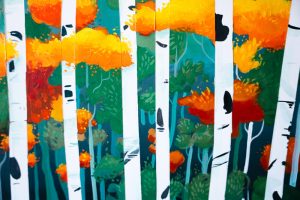 Golden Aspen Grove Original Painting - Image 6