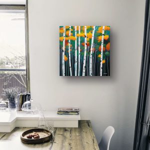 Golden Aspen Grove Print - Image 5