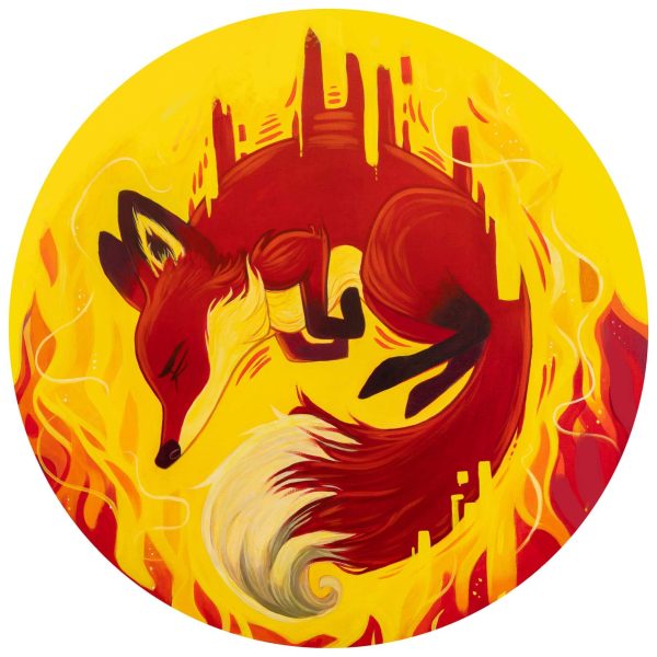 Birth of Fire Fox Sticker