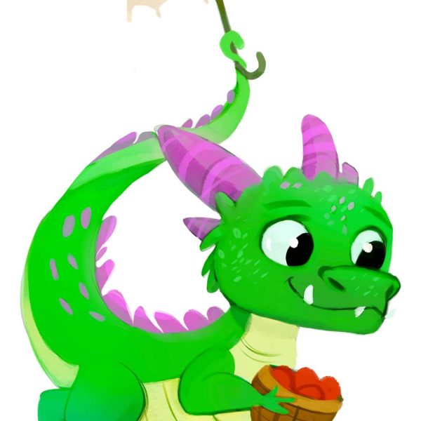 Dragon Umbrella Sticker