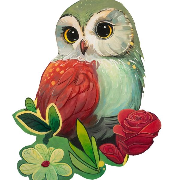 Hoot 'N Roses Sticker
