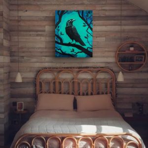 Raven's Perch Original Painting - Image 6