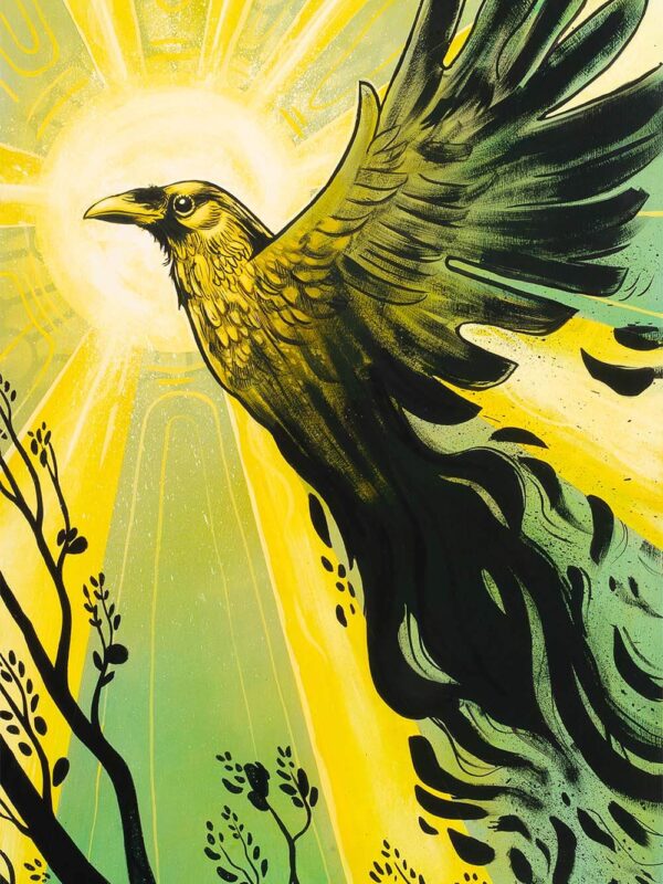 Raven Sun Print
