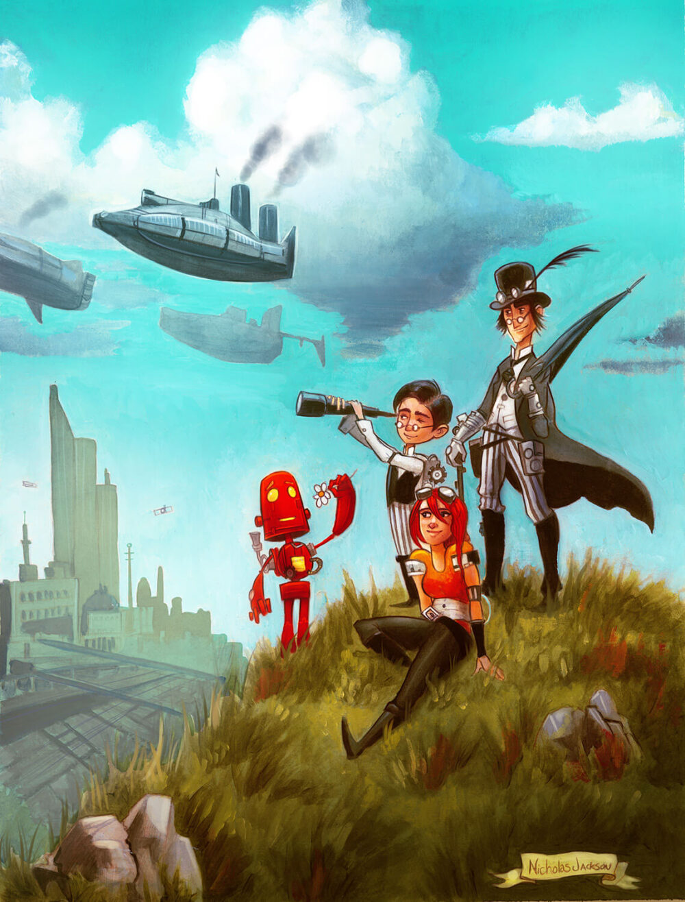 Red Robot Print