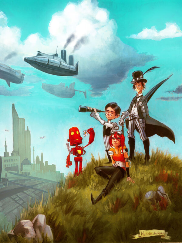 Red Robot Print